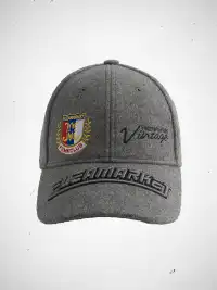 FLEAMARKET | Woolen Crest Curve Brim Cap-Grey