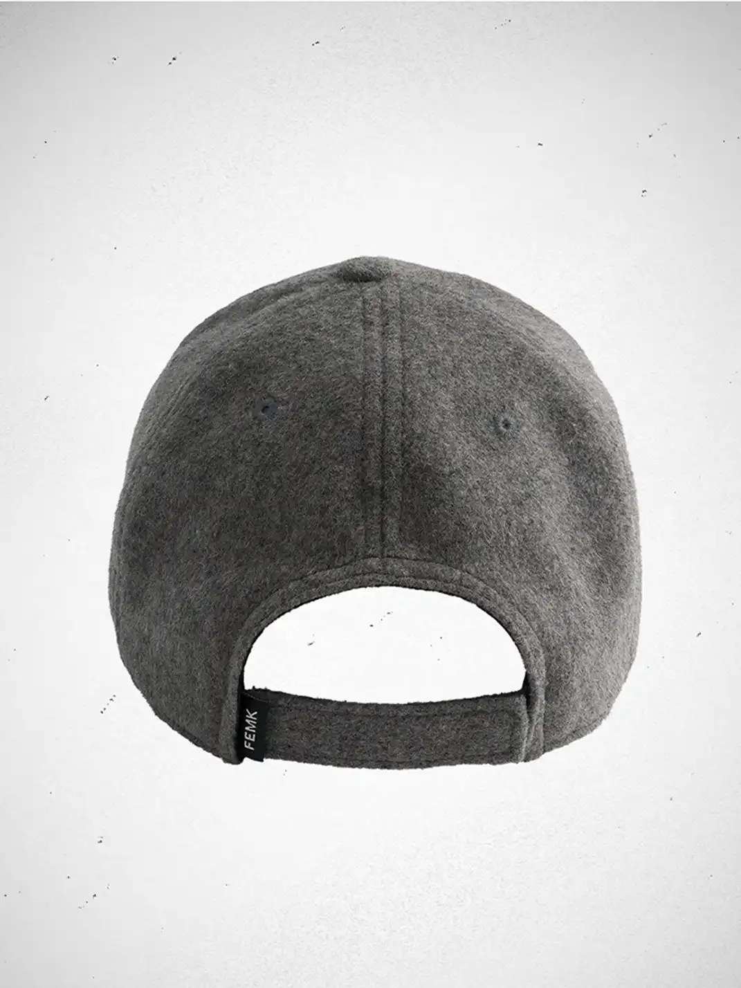FLEAMARKET | Woolen Crest Curve Brim Cap-Grey