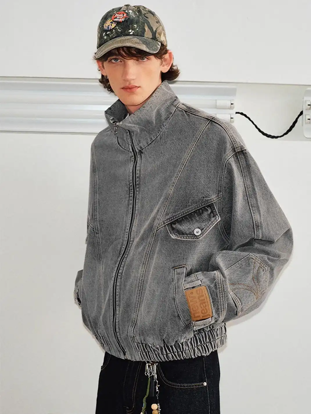 KREATE | Deconstruct Series Washed Pocket Sleeves Denim Jacket