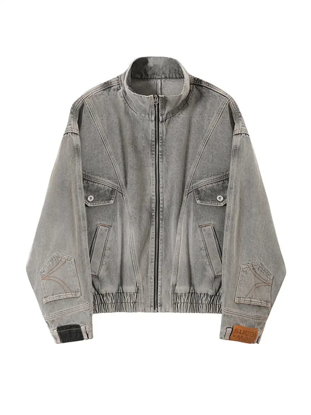 KREATE | Deconstruct Series Washed Pocket Sleeves Denim Jacket