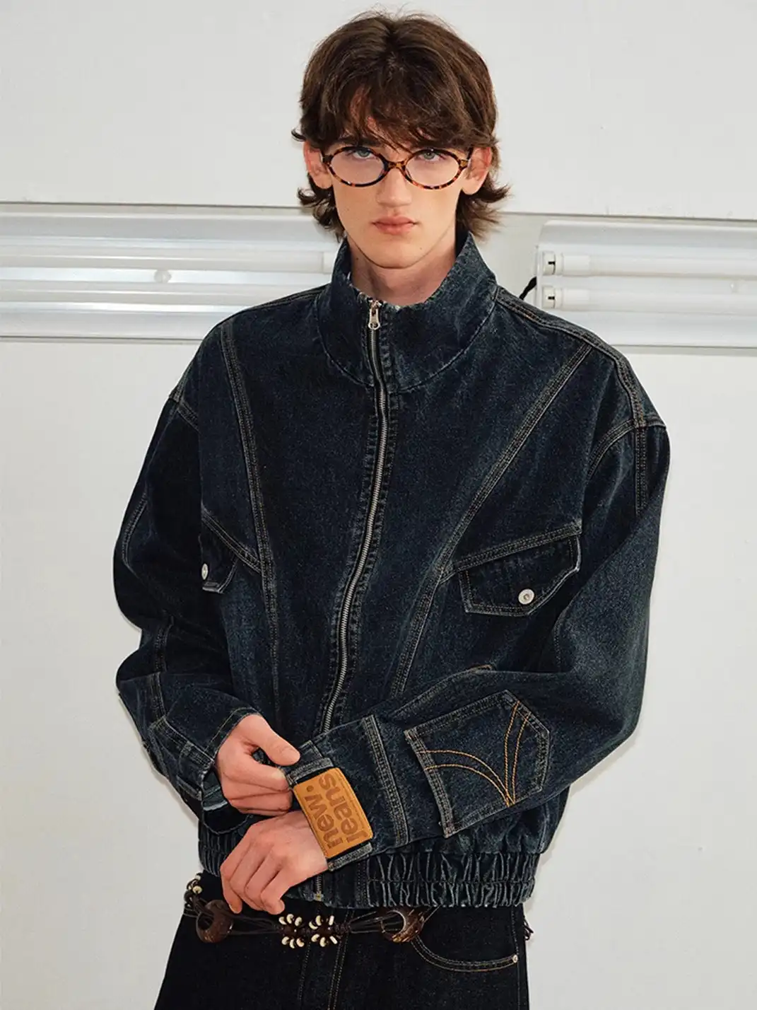KREATE | Deconstruct Series Washed Pocket Sleeves Denim Jacket
