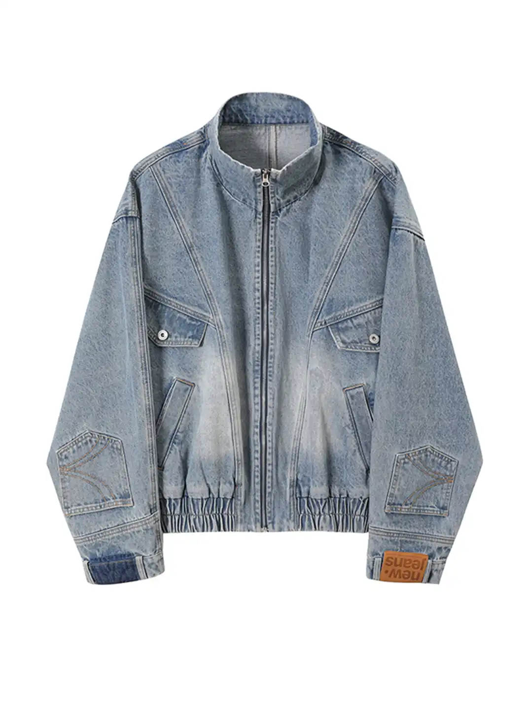 KREATE | Deconstruct Series Washed Pocket Sleeves Denim Jacket