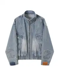 KREATE | Deconstruct Series Washed Pocket Sleeves Denim Jacket