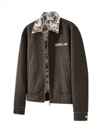 KREATE | Retro Color Block Floral Lining Jacket