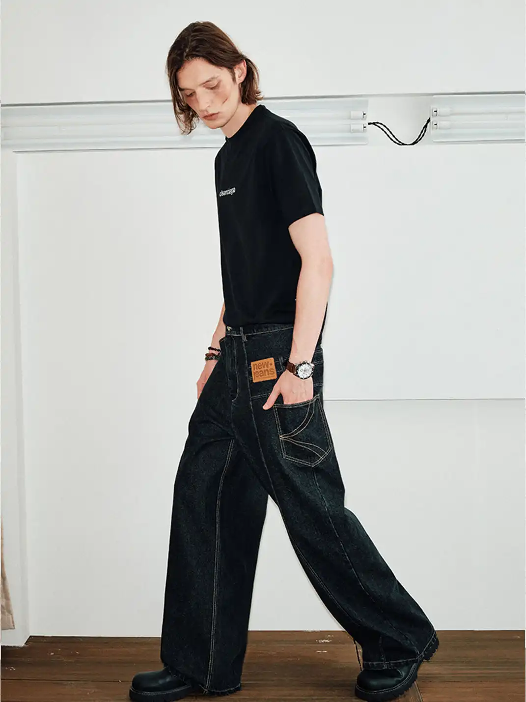 KREATE | Deconstruct Series Asymmetrical Straight Leg Jeans
