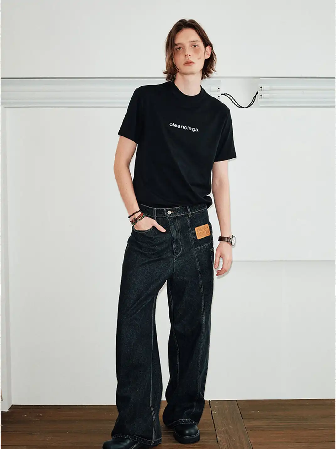 KREATE | Deconstruct Series Asymmetrical Straight Leg Jeans