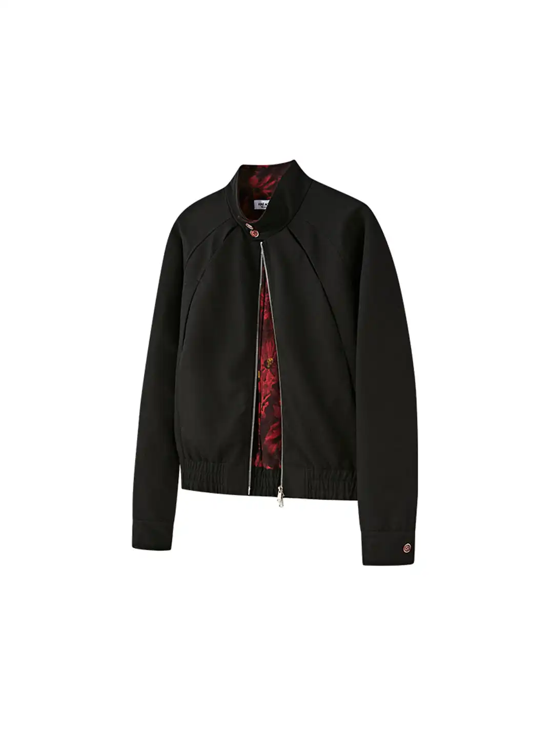 KREATE | Slash Opening Floral Lining Harrington Jacket