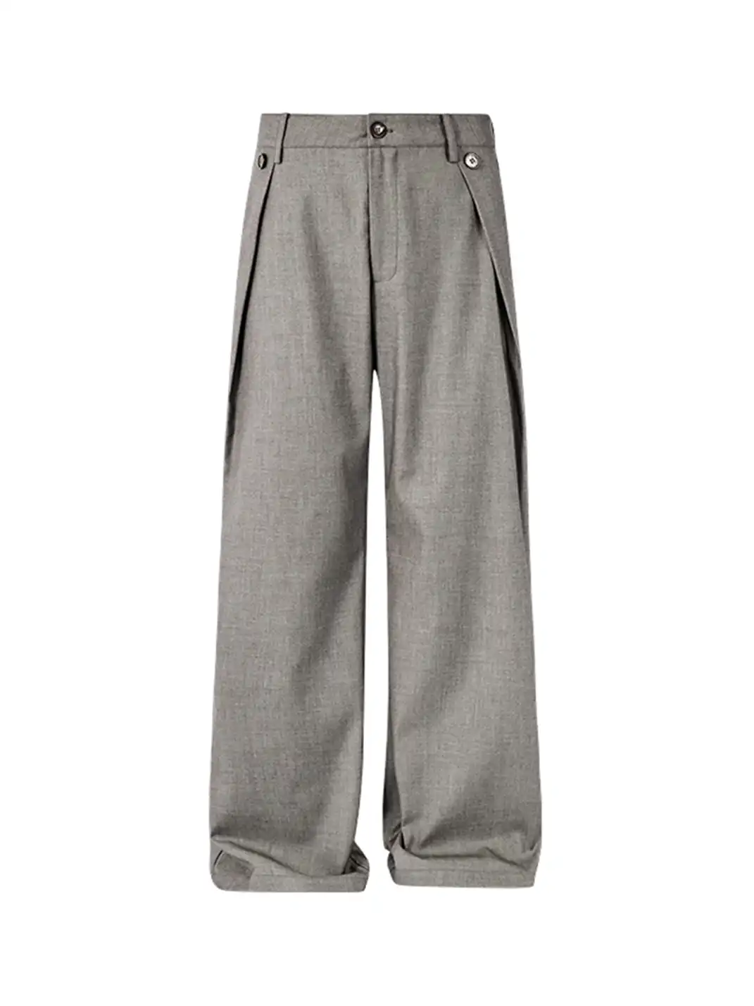 KREATE | Pleated Retro Straight Leg Pants