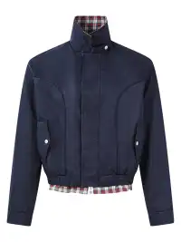 KREATE | "PAINTER" Color Block Plaid Harrington Jacket