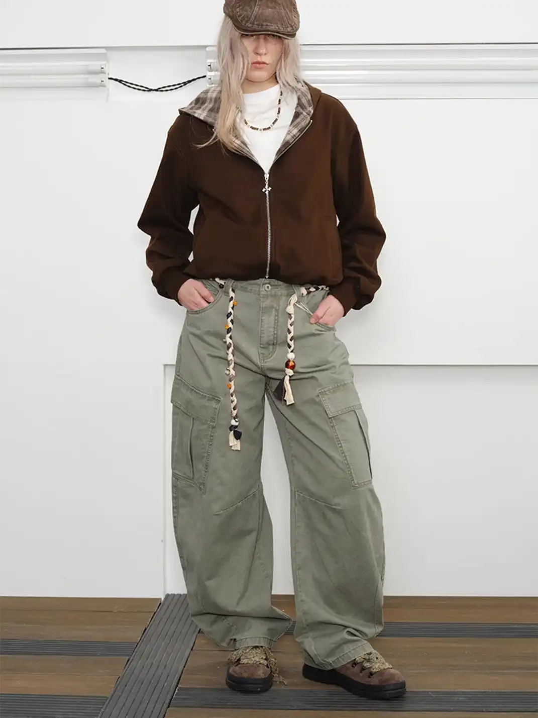 KREATE | Retro Workwear Curved Cargo Pants