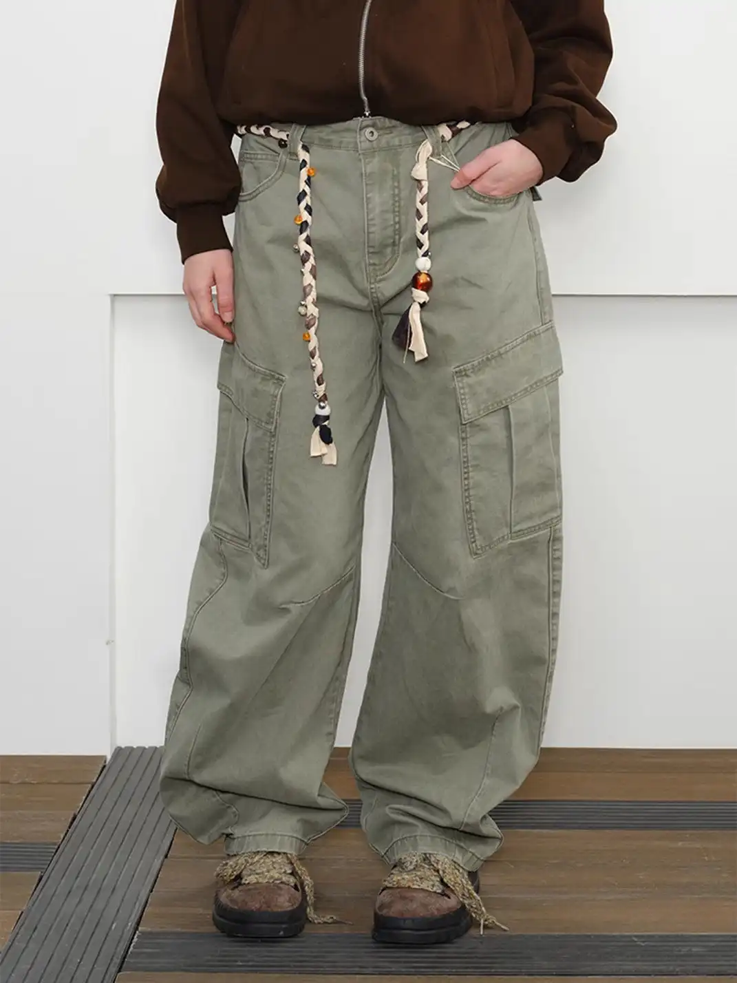 KREATE | Retro Workwear Curved Cargo Pants
