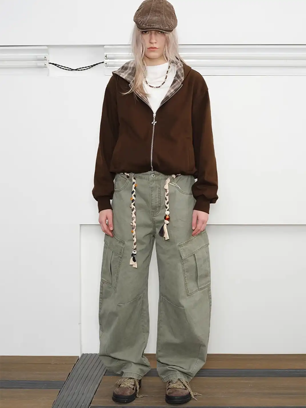 KREATE | Retro Workwear Curved Cargo Pants