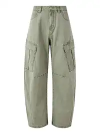 KREATE | Retro Workwear Curved Cargo Pants