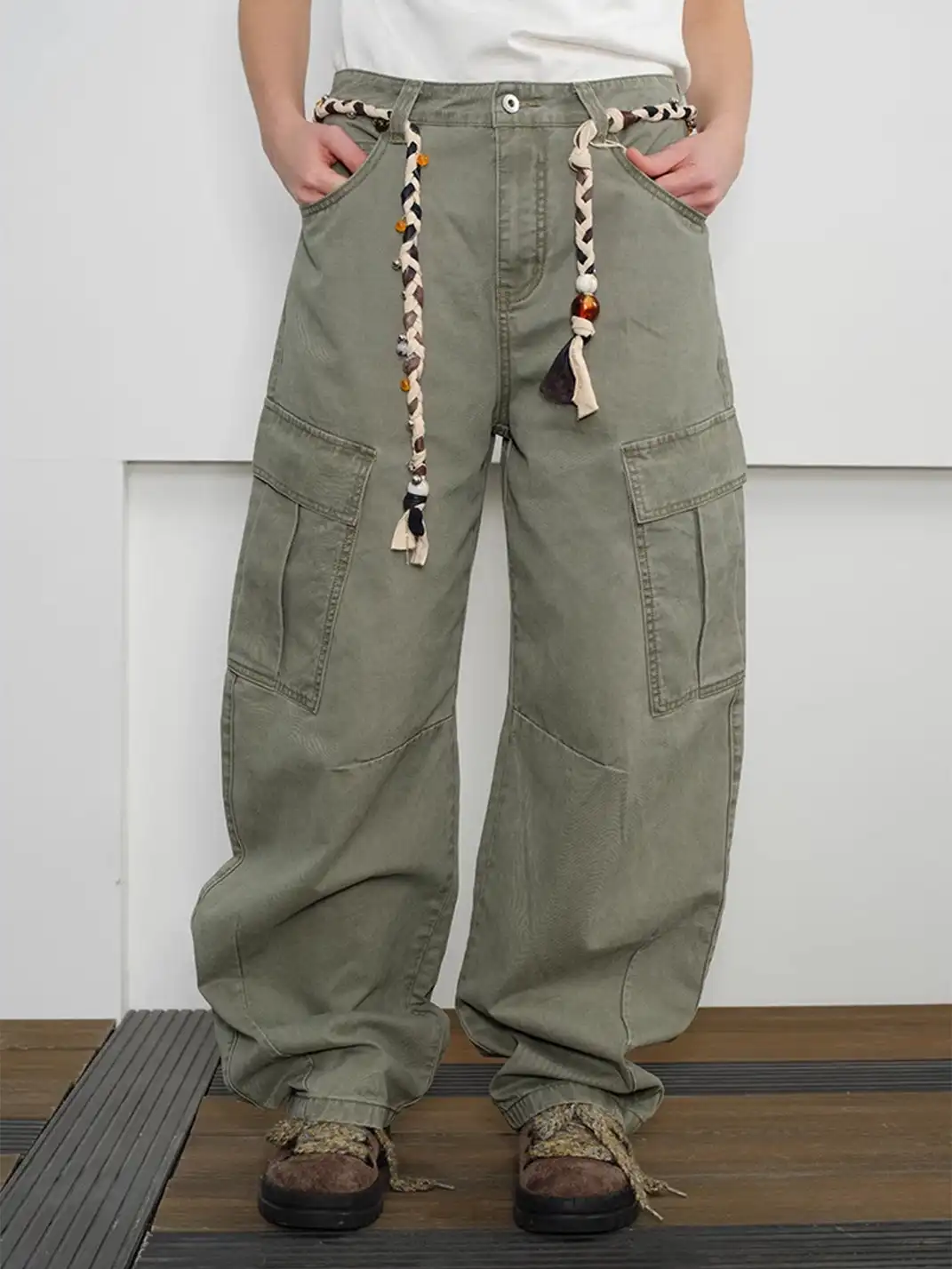 KREATE | Retro Workwear Curved Cargo Pants