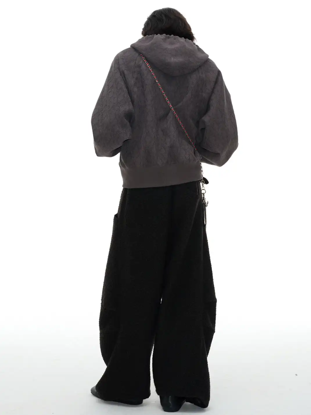 JCAESAR STUDIO | Wool Blend Tapered Cut Curve Pants