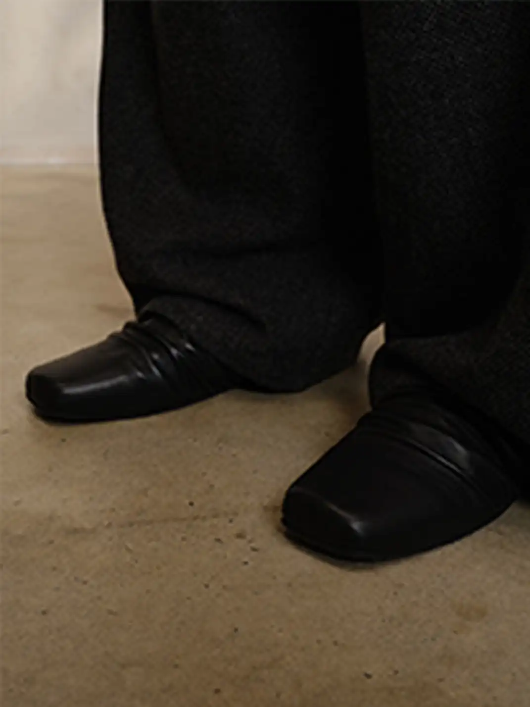 JCAESAR STUDIO | Wrinkled Leather Slip-On Mule