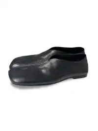 JCAESAR STUDIO | Leather Square-Toe Flat Slip-On Shoes