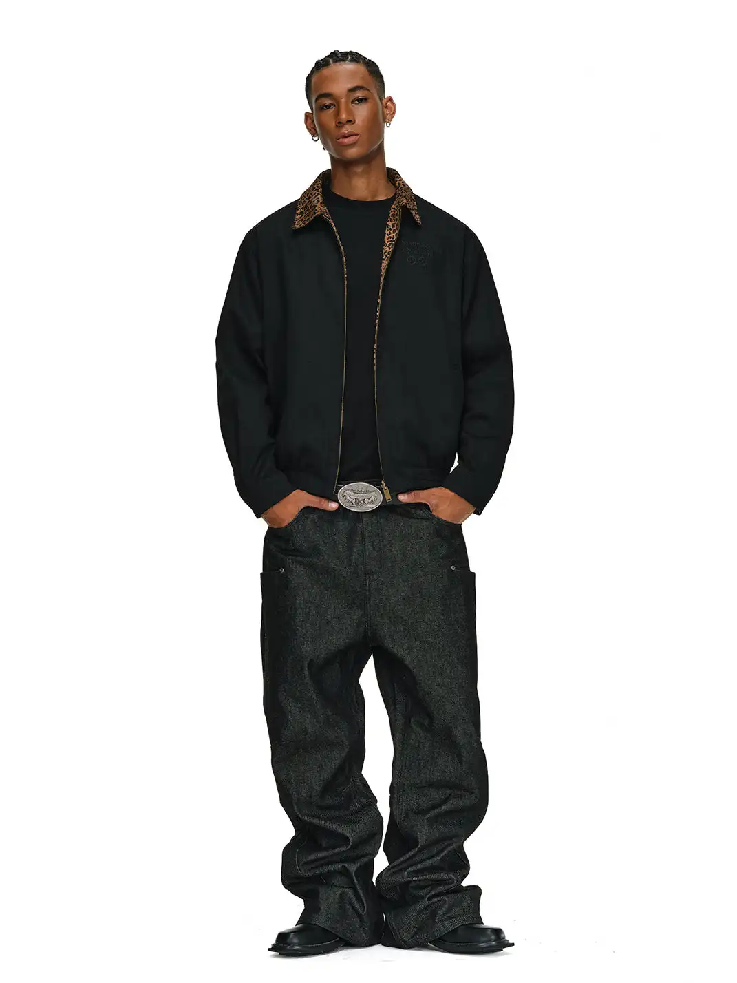 ANTIDOTE | Reversible Leopard Print Detroit Jacket