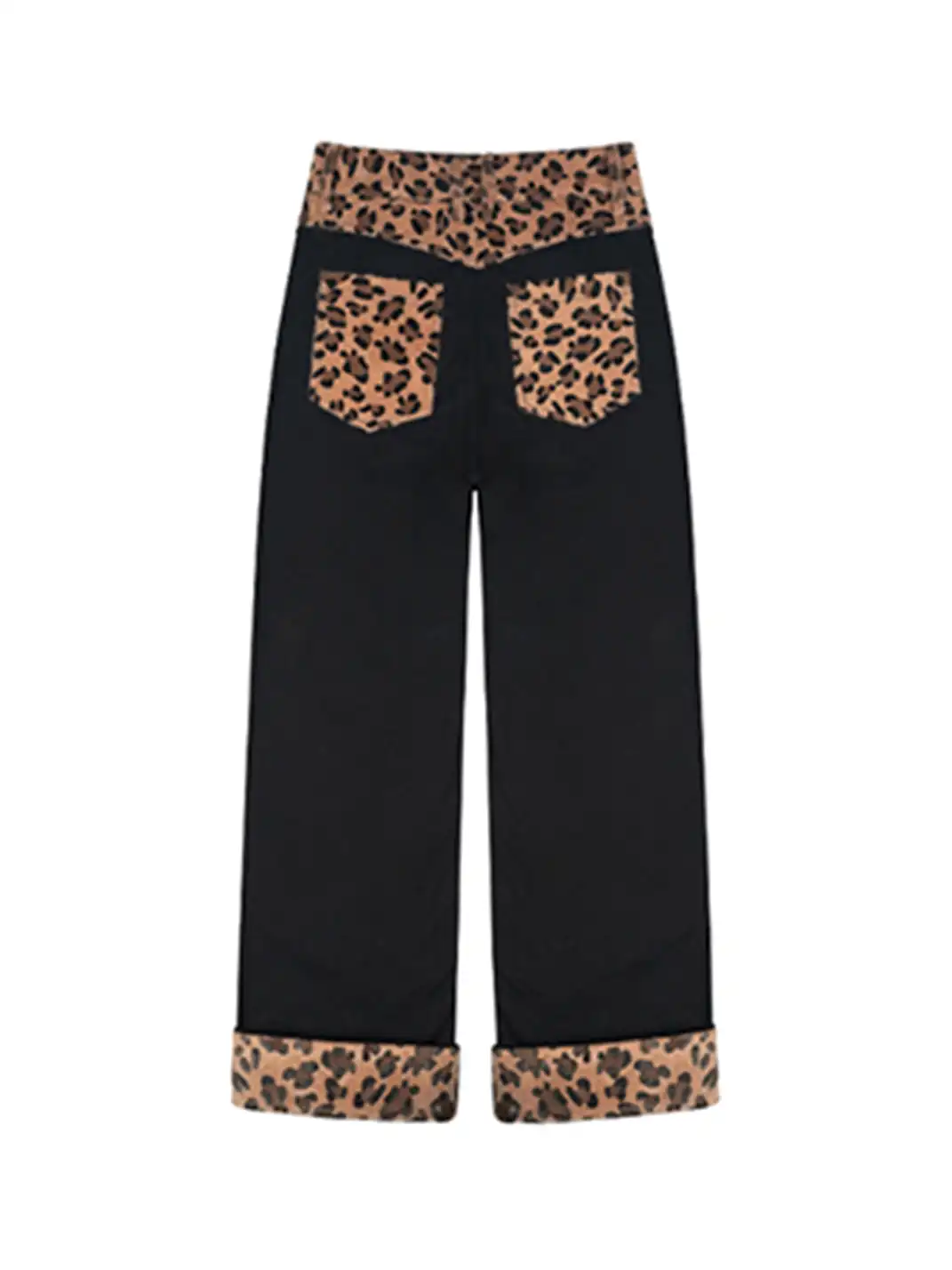 ANTIDOTE | Animal Print Straight Leg Pants-Leopard