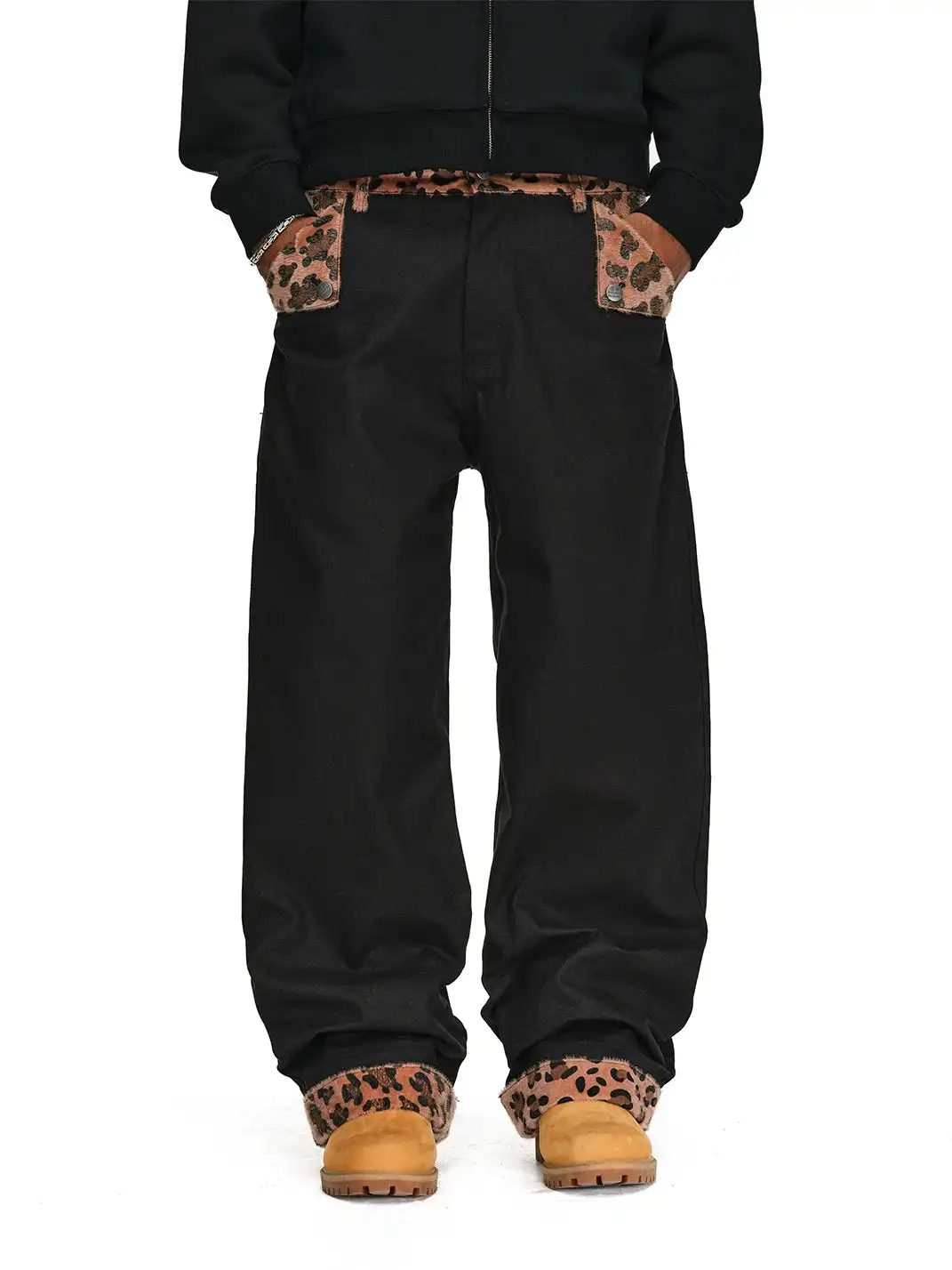 ANTIDOTE | Animal Print Straight Leg Pants-Leopard