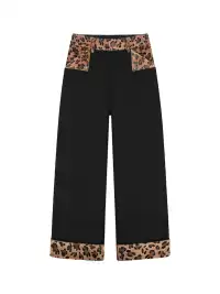 ANTIDOTE | Animal Print Straight Leg Pants-Leopard