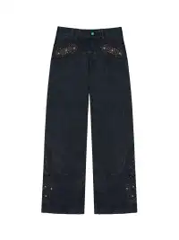 ANTIDOTE | Western Baggy Straight Leg Pants