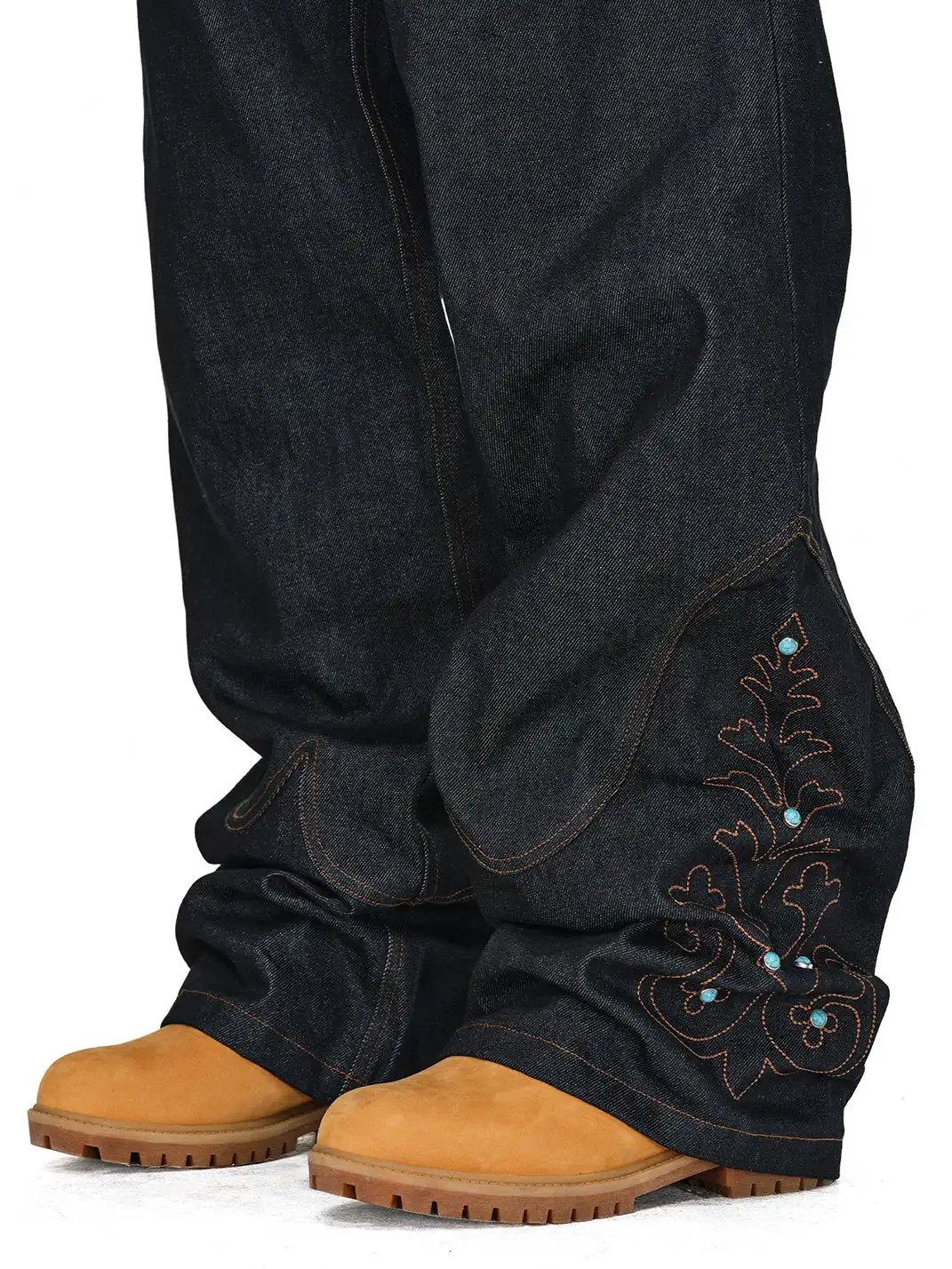 ANTIDOTE | Western Baggy Straight Leg Pants