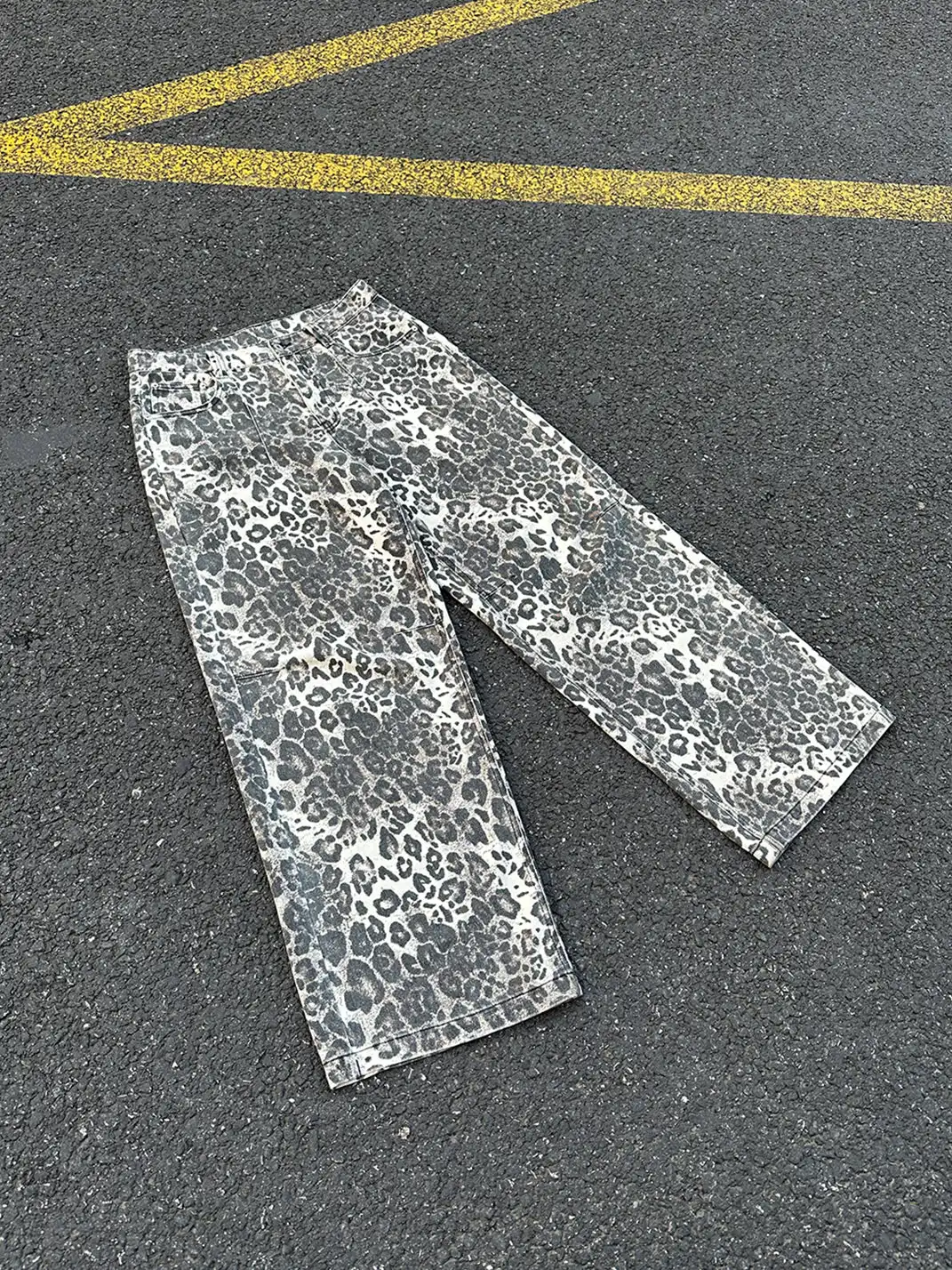 INS GALE | Distressed Leopard Loose Fit Pants