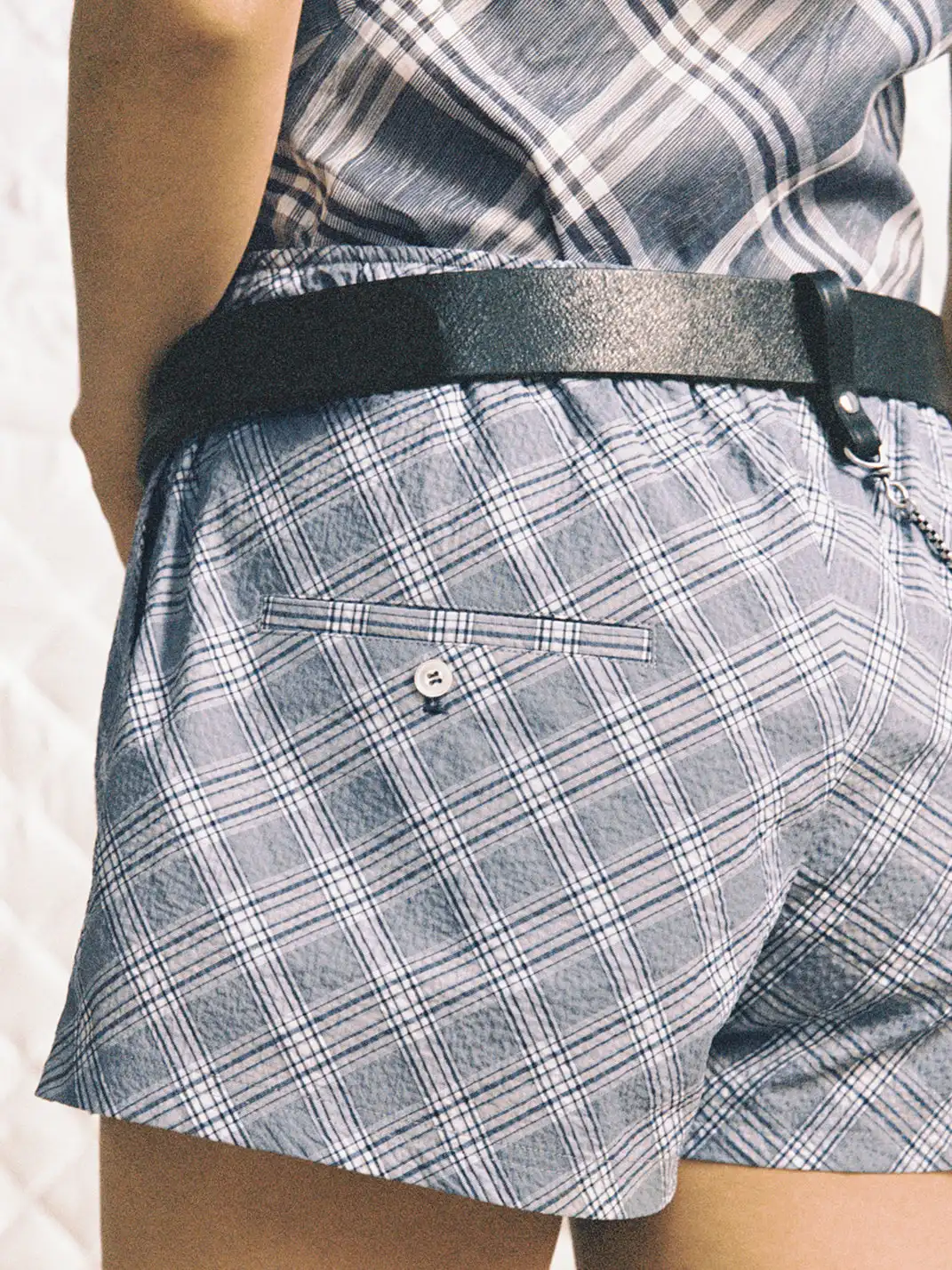 TRINITE | Retro Pager Buckle Leather Belt