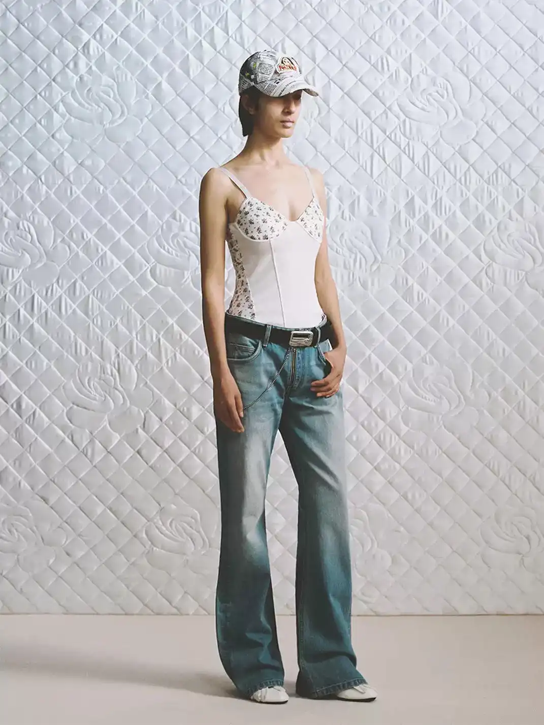 TRINITE | Retro Pager Buckle Leather Belt