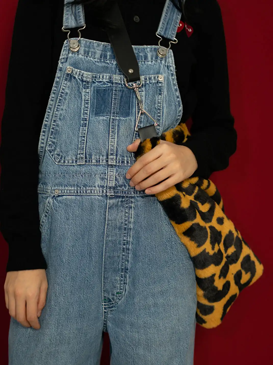 HIDDENNOTES | leopard Print Hobo Bag