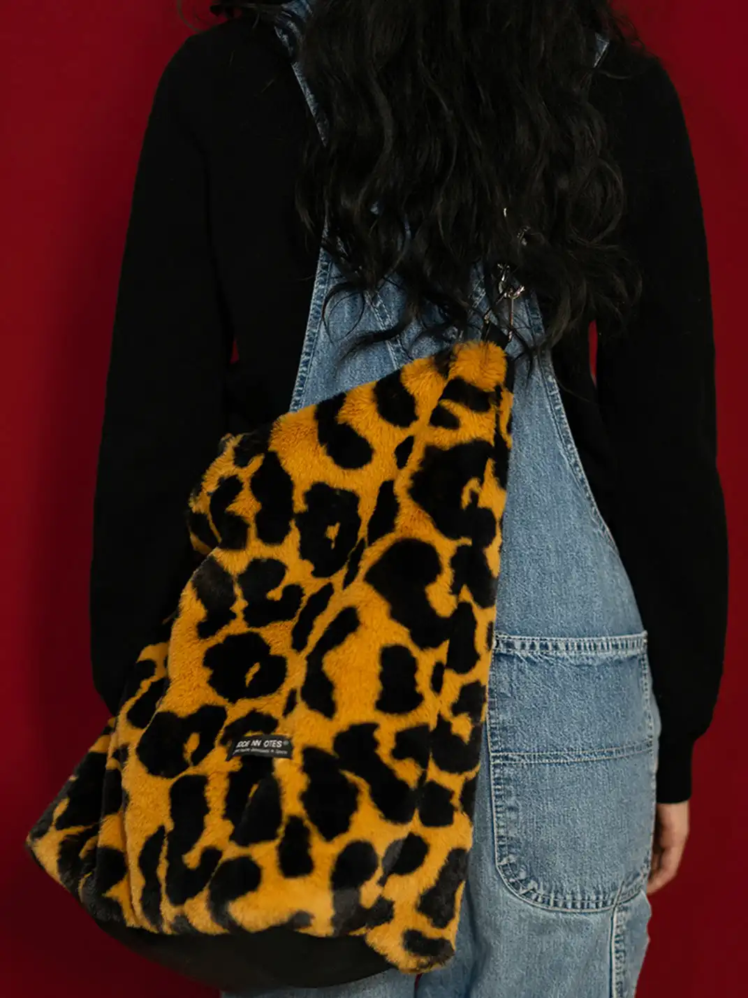 HIDDENNOTES | leopard Print Hobo Bag