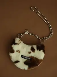 HIDDENNOTES | Furry Cow Print Purse