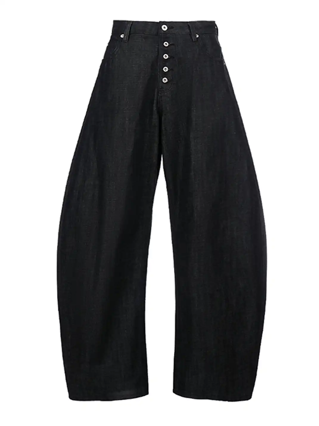 PEOPLESENSE | Exposed Button Fly Curved Jeans