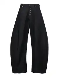 PEOPLESENSE | Exposed Button Fly Curved Jeans