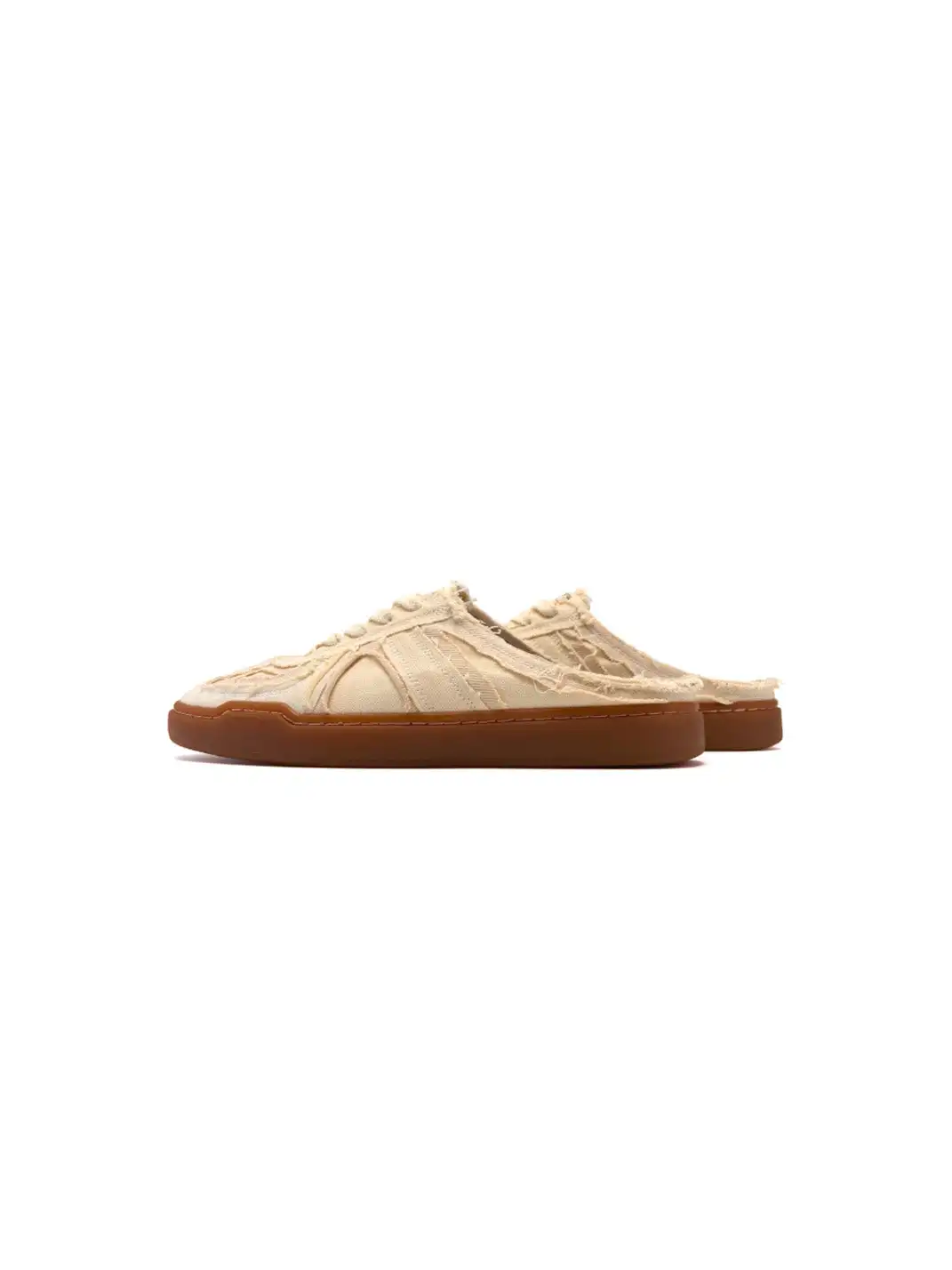 FOOT INDUSTRY | Ripped Canvas Trainer Mules