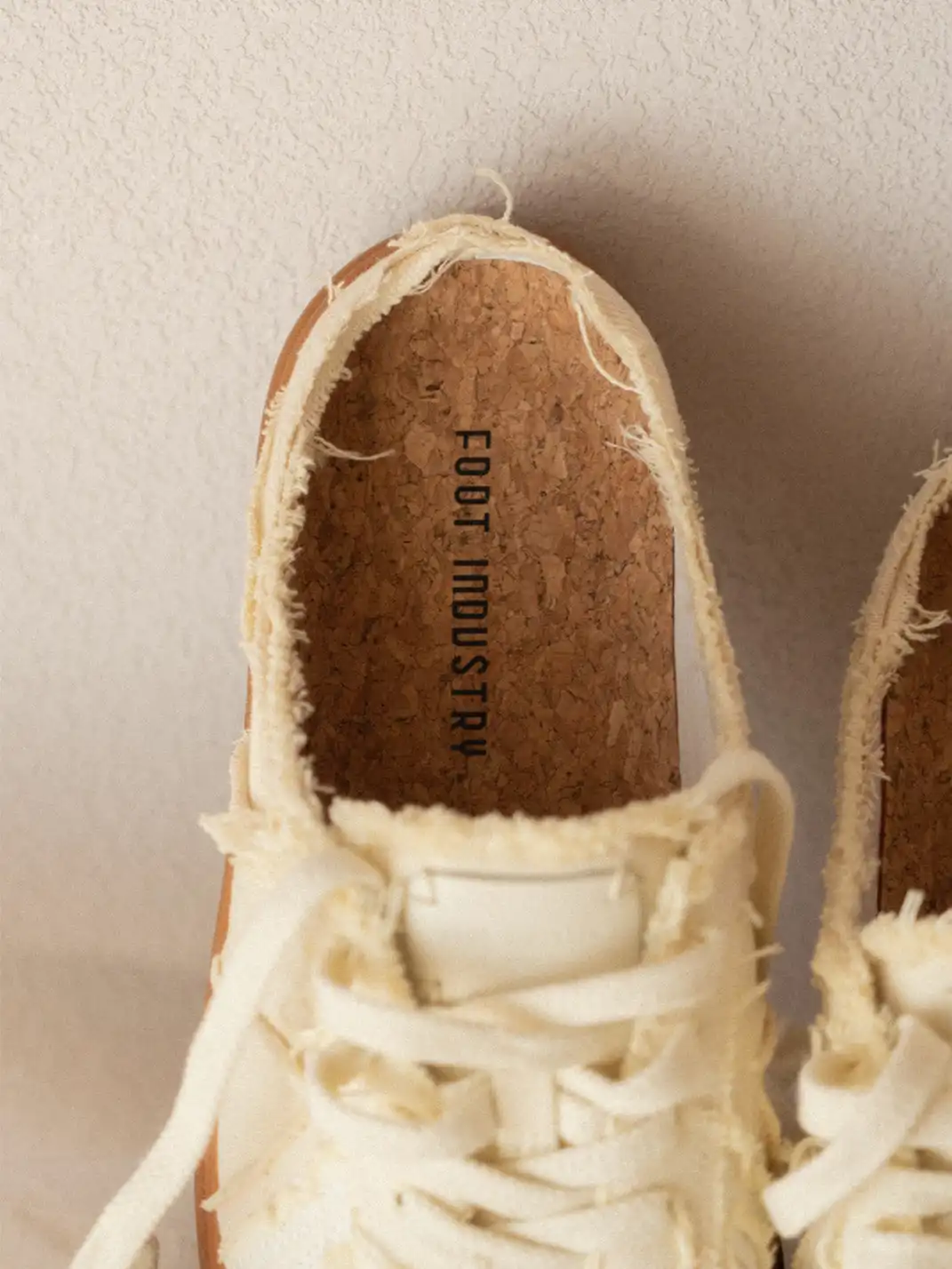 FOOT INDUSTRY | Ripped Canvas Trainer Mules