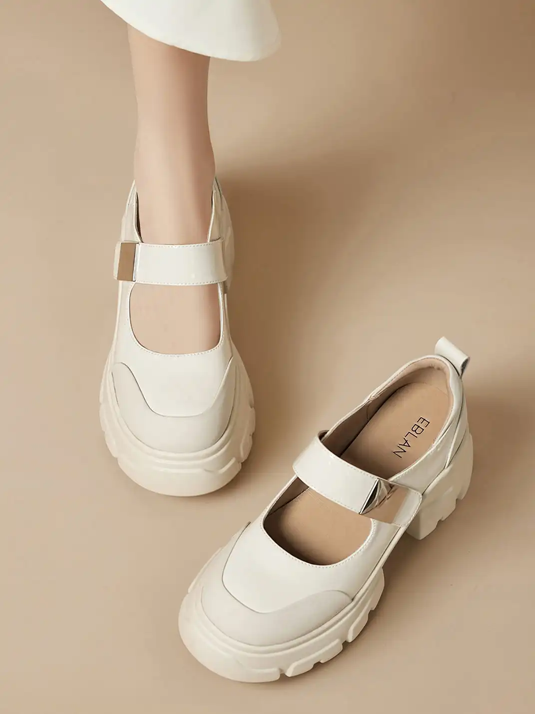 EBLAN | Platform Cut Out Mary Jane Shoes