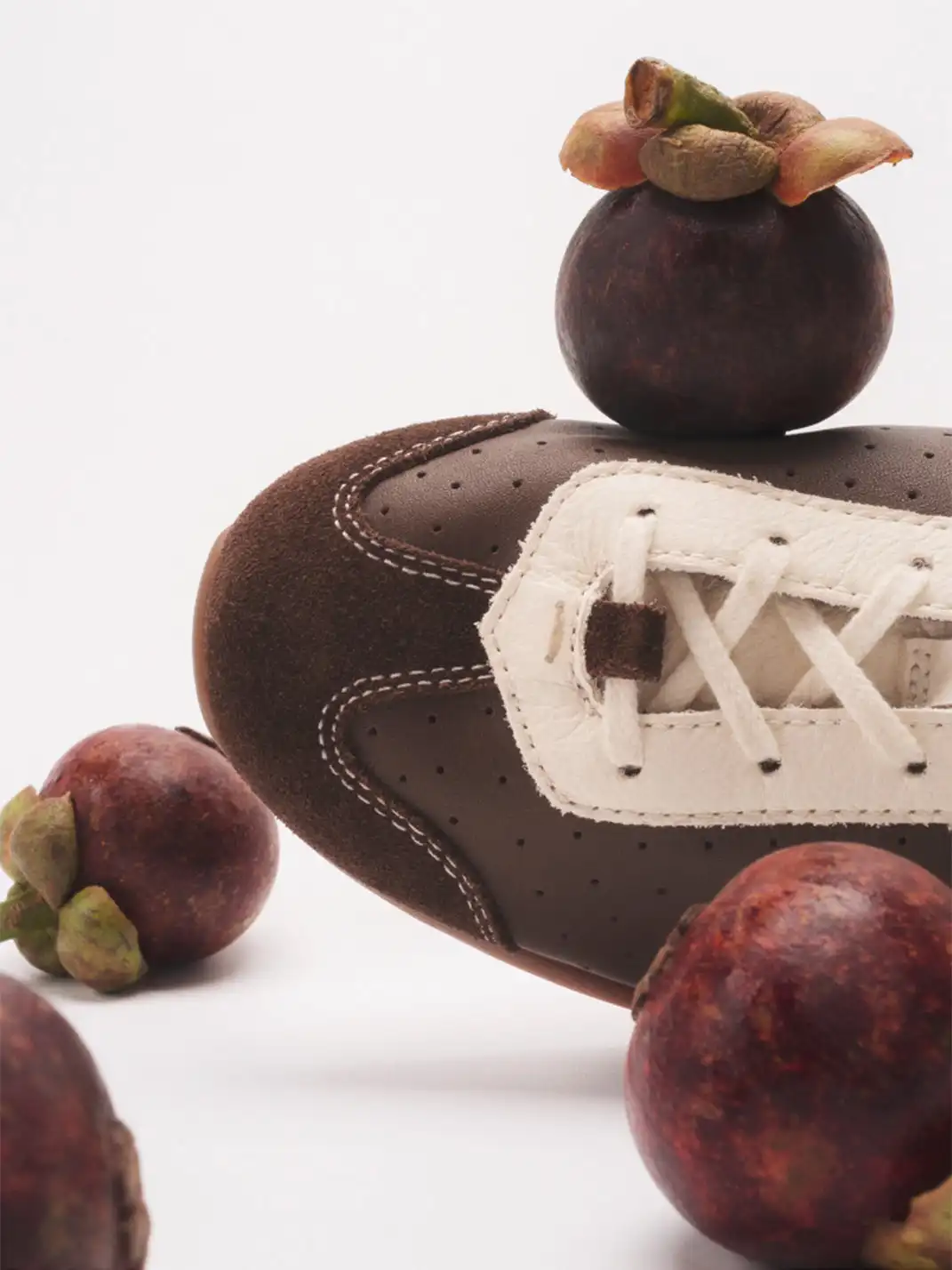 FOOT INDUSTRY | Vintage Trainer Sneaker 01-White&Brown