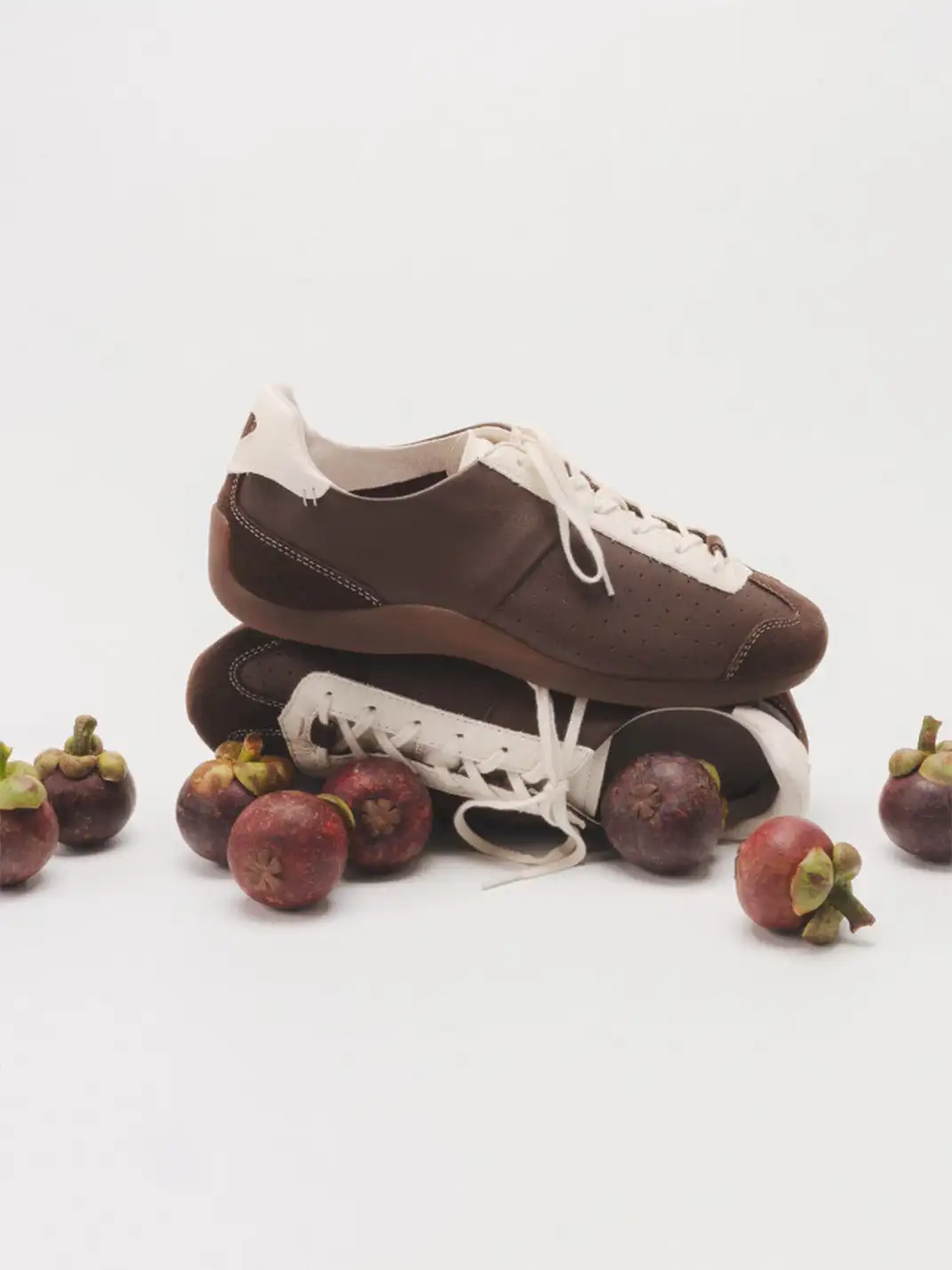 FOOT INDUSTRY | Vintage Trainer Sneaker 01-White&Brown