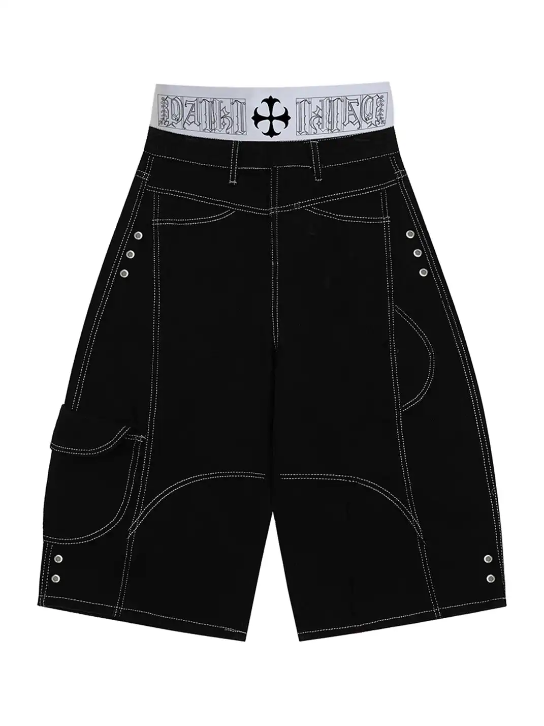PAIKI | Logo Waist Baggy Shorts