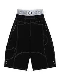 PAIKI | Logo Waist Baggy Shorts