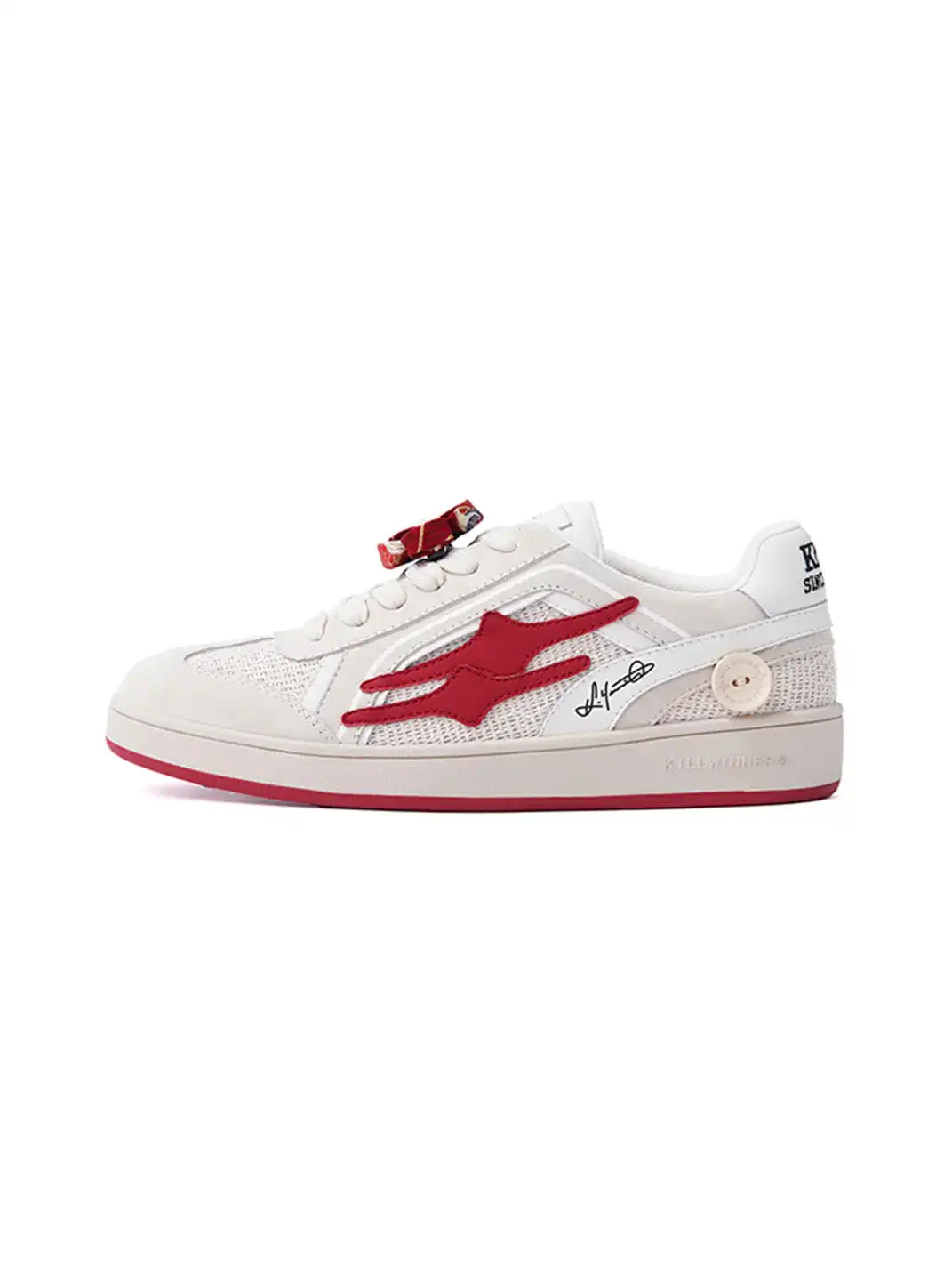 KILLWINNER丨Retro Training Sneaker-Beige&Red