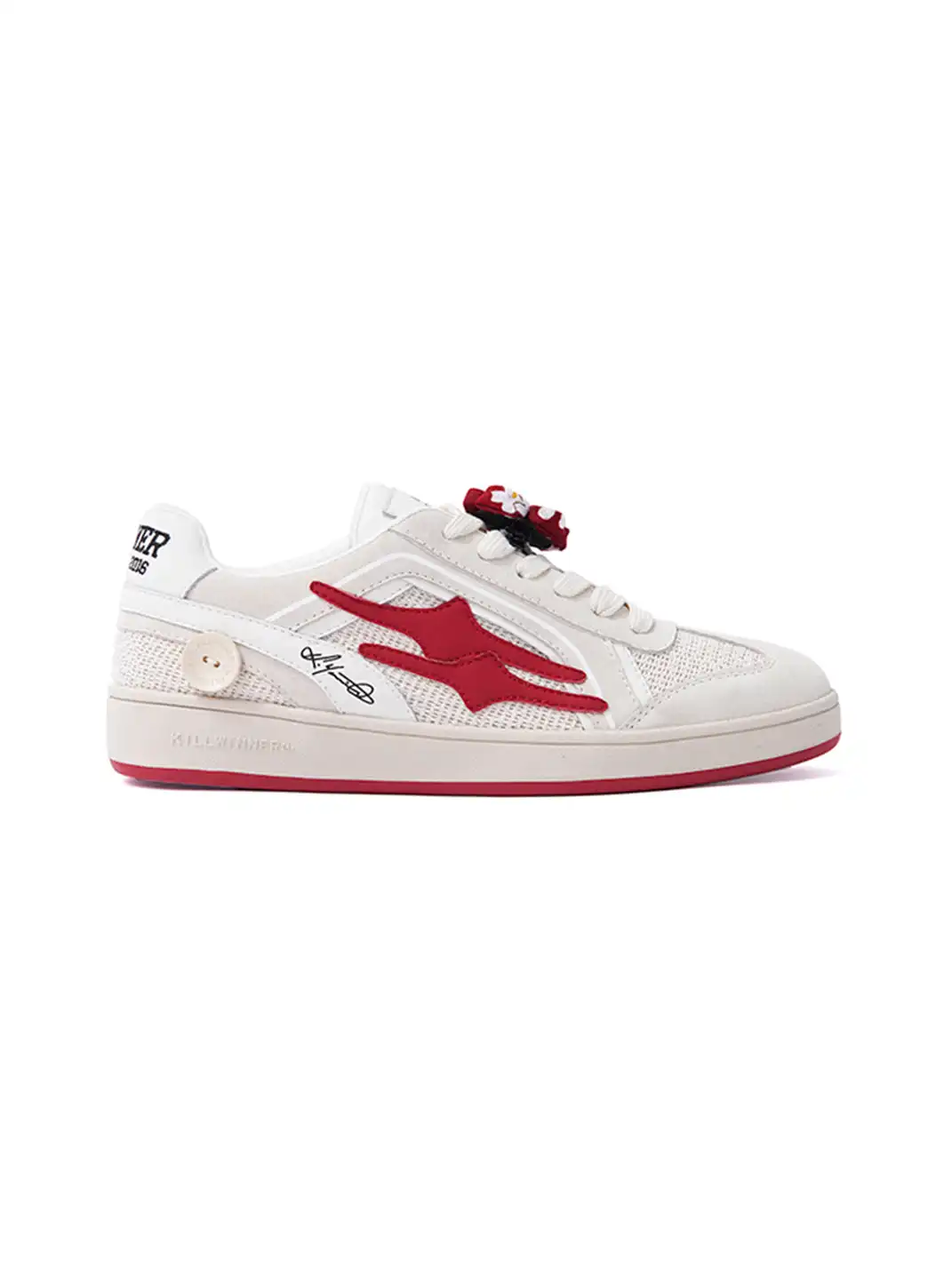 KILLWINNER丨Retro Training Sneaker-Beige&Red