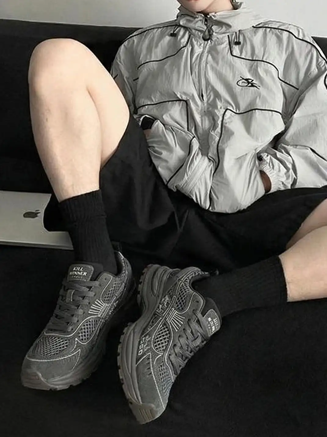 KILLWINNER丨 Lightweight Chunky Running Shoes-Dark Gray