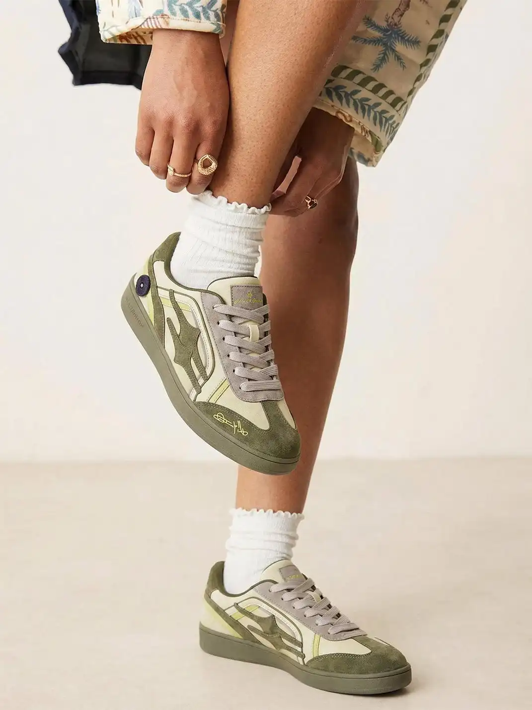 KILLWINNER丨Retro Training Sneaker-Cyan Green