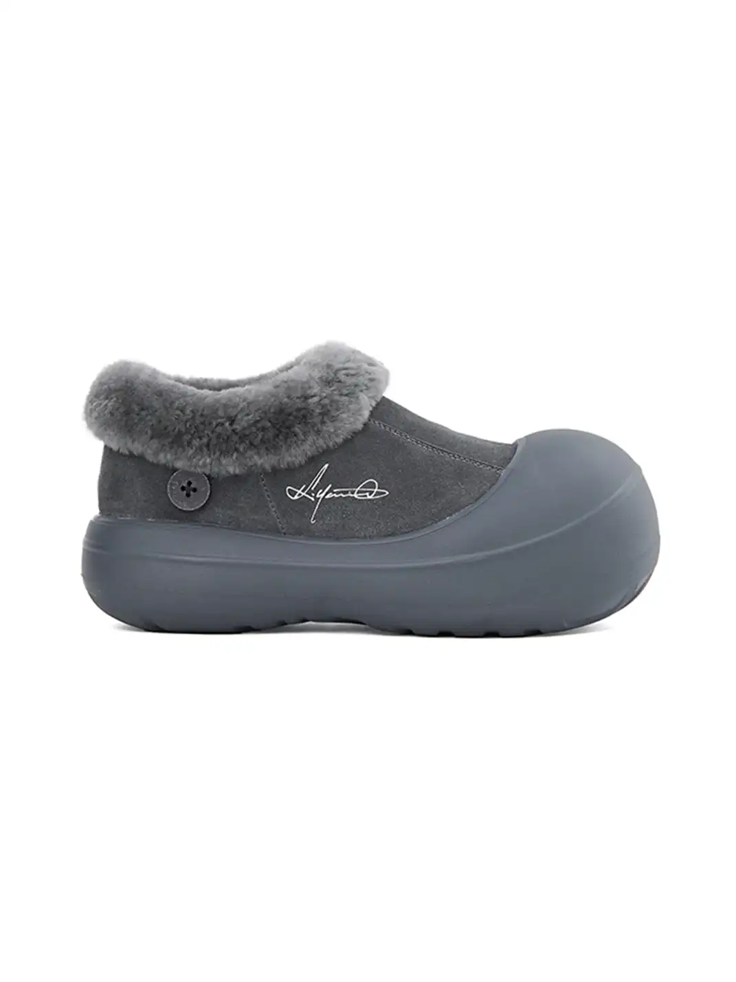 KILLWINNER丨Fur Lined Chunky Slip-On Snow Boots