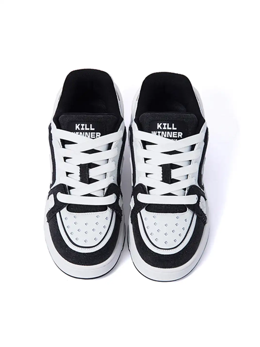 KILLWINNER丨Meteor Style Sport Sneakers-White&Black