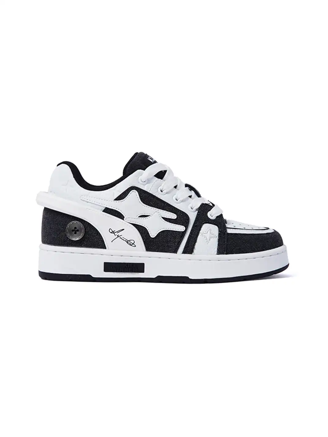 KILLWINNER丨Meteor Style Sport Sneakers-White&Black