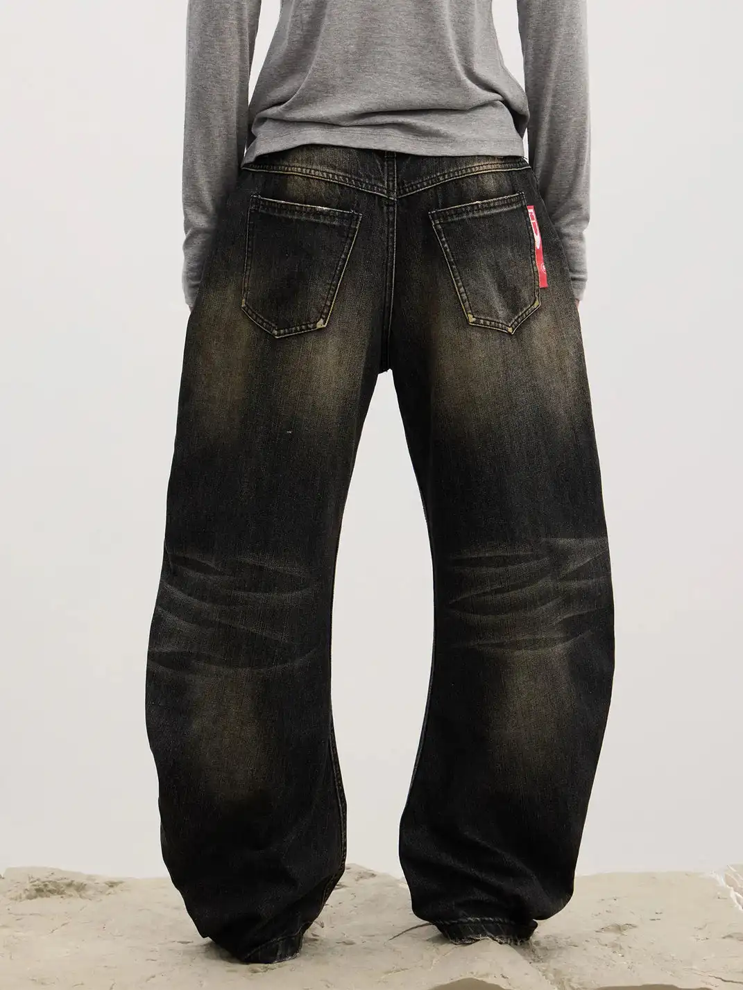DND4DES | Button Fly Washed Curve Jeans